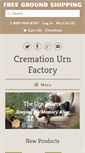 Mobile Screenshot of cremationurnfactory.com